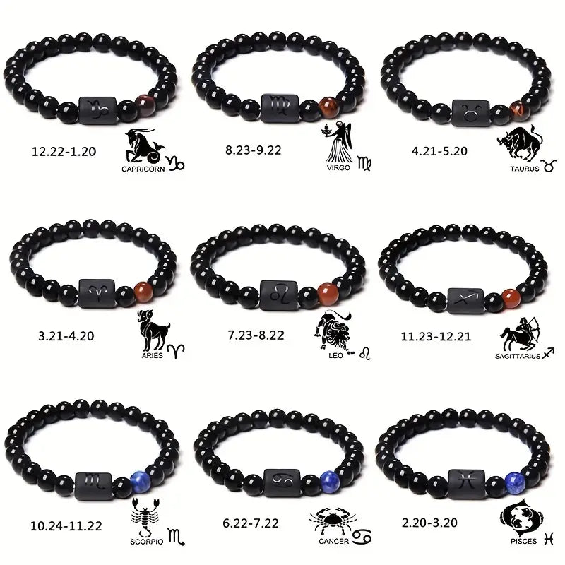 Pulsera de Protección con Signo del Zodiaco