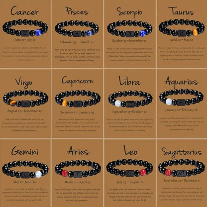 Pulsera de Protección con Signo del Zodiaco