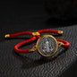 Pulsera de Protección San Benito con Cordón Rojo